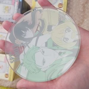 Spy x family mini glass and plate set